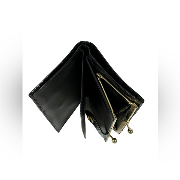 Genuine black caiman alligator coin wallet bill organizer - Picture 11 of 11